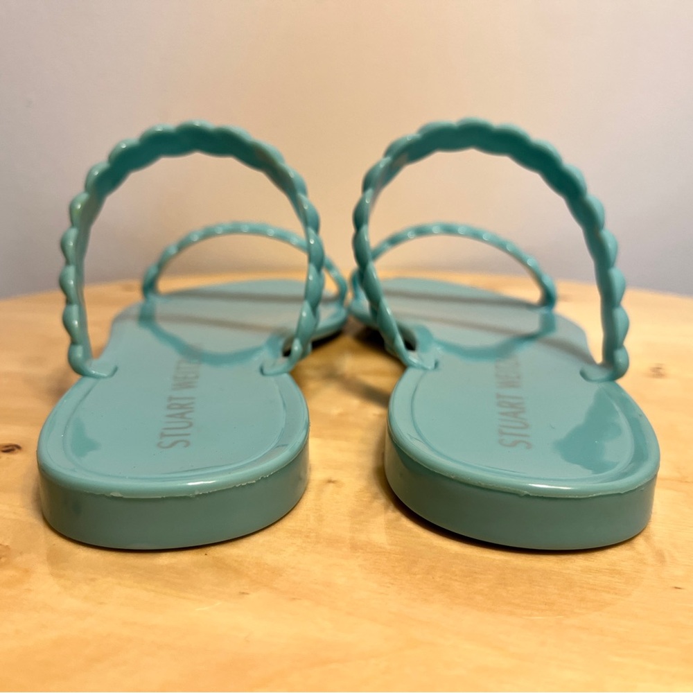 NWT Stuart Weitzman Sawyer Braided Jelly Sandals, Sz 8 - Picture 9 of 9